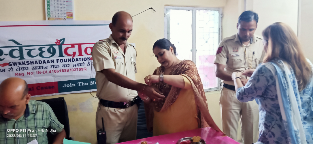 Raksha Bandhan Celebration with Delhi Police